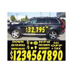 Ez Line 16" Yellow Impact Numbers & Signs: %