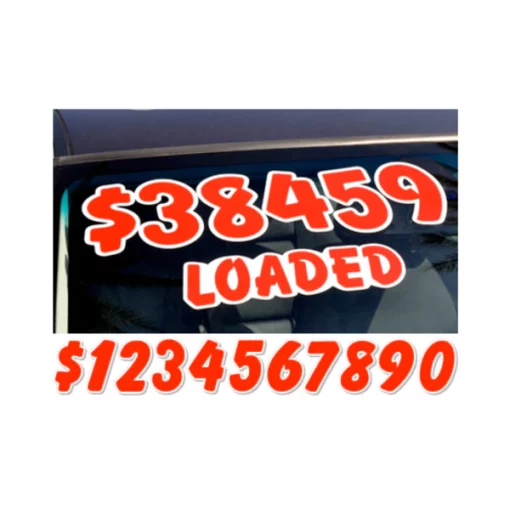 Ez Line Red & White Die Cut Numbers: 8 Pk 1 Red & White Die Cut Numbers: 8 Pk