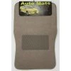 Car Dealer Depot 4 Pc. Carpet Mat Set W/ Heel Pad - Beige