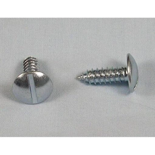 Slotted, Round Head, License Plate Screw 100/Pk Pk
