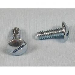 Car Dealer Depot Slotted Round License Plate Screw For Nylon Insert 100/Pk Pk