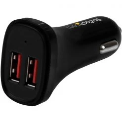 Dual-Port USB Car Charger – 24W/4.8A – Black