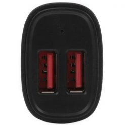 Dual-Port USB Car Charger – 24W/4.8A – Black