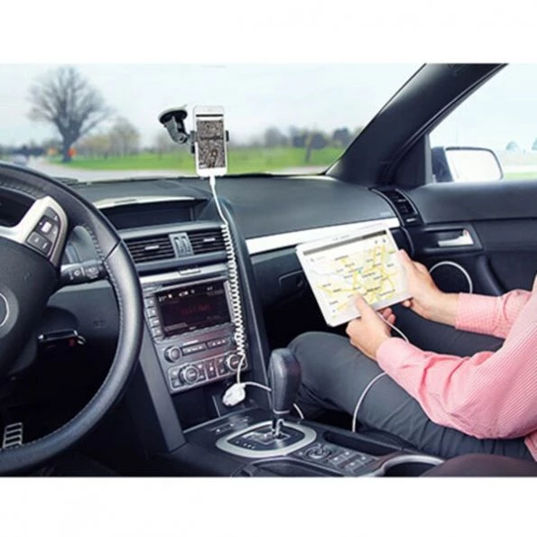 Dual iPad Car Charger – 2 port Lightning & USB – 21W / 4.2A, 299550983