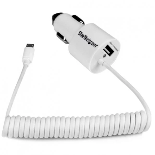 Dual Tablet Car Charger – 2 port Micro USB & USB, 21W / 4.2A, 299551004