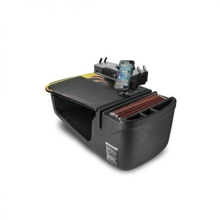Autoexec Efficiency GripMaster Car Desk Hot Rod Orange Flames w/ Power Inverter, Printer Stand & Phone Mount