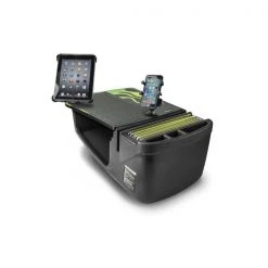 Efficiency GripMaster Car Desk Candy Apple Green Flames with Tablet Mount and X-Grip Phone Mount