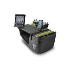 Efficiency GripMaster Car Desk Candy Apple Green Flames w/ Phone Mount, Tablet Mount & Printer Stand
