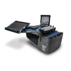 Autoexec Reach Desk Front Seat Blue Steel Flames with Built-in Power Inverter, Printer Stand and Tablet Mount 2 Reach Desk Front Seat Blue Steel Flames with Built-in Power Inverter, Printer Stand and Tablet Mount