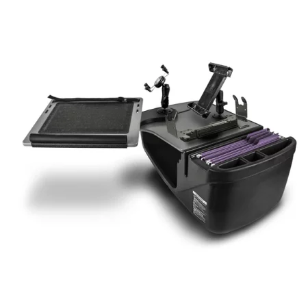 Autoexec Reach Desk Front Seat w/ Inverter, Printer Stand, Phone Mnt/Tablet Mnt