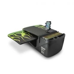 Autoexec GripMaster Car Desk Candy Apple Green Flames with X-Grip Phone Mount