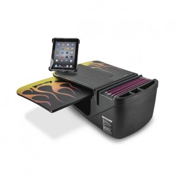 GripMaster Car Desk Hot Rod Orange Flames with Tablet Mount