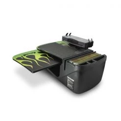 Autoexec GripMaster Car Desk Candy Apple Green Flames with Printer Stand & Built-in Power Inverter