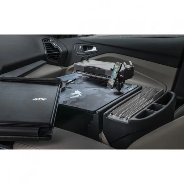 Reach Desk Front Seat Urban Camo w/ Inverter, Printer Stand/Phone Mnt