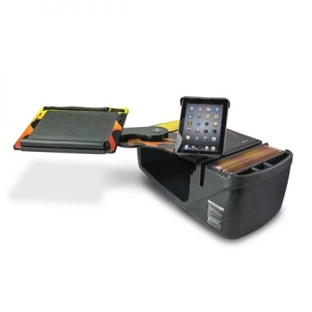 Autoexec Reach Desk Front Seat Hot Rod Orange Flames with Tablet Mount