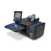 Autoexec GripMaster Car Desk Blue Steel Flames with X-Grip Phone Mount, Printer Stand and Tablet Mount