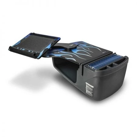 Autoexec Reach Desk Front Seat Blue Steel Flames