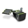 Autoexec Reach Desk Front Seat Candy Apple Green Flames with Built-in Power Inverter & X-Grip Phone Mount