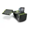 Autoexec Reach Desk Front Seat Candy Apple Green Flames w/ Power Inverter, Phone Mount & Tablet Mount