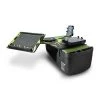 Autoexec Reach Desk Front Seat Candy Apple Green Flames with Power Inverter, Printer Stand & Phone Mount
