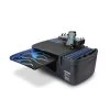 Autoexec GripMaster Car Desk Blue Steel Flames with Built-in Power Inverter, Phone Mount & Printer Stand
