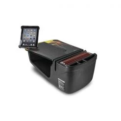 Autoexec Efficiency GripMaster Car Desk Hot Rod Orange Flames with Built-in Power Inverter and Tablet Mount