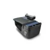 Autoexec Efficiency GripMaster Car Desk Blue Steel Flames with Printer Stand and Built-in Power Inverter