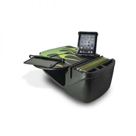 Autoexec RoadMaster Car Candy Apple Green Flames with Built-in Power Inverter and Tablet Mount