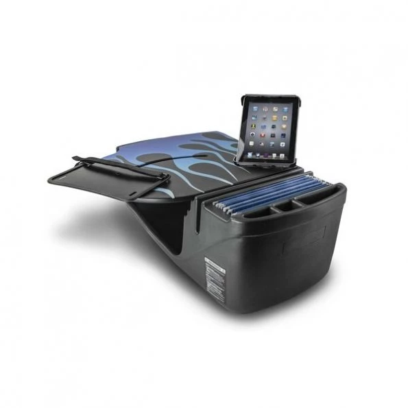 RoadMaster Car Blue Steel Flames with Built-in Power Inverter and Tablet Mount