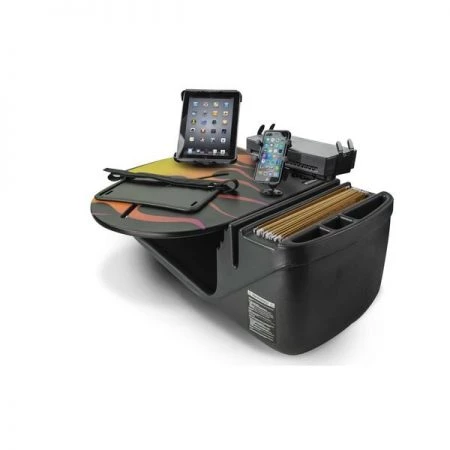 Autoexec RoadMaster Car Hot Road Orange Flames with X-Grip Phone Mount, Tablet Mount and Printer Stand