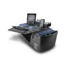 Autoexec RoadMaster Car Desk Blue Steel Flames w/ Power Inverter, Phone Mount, Tablet Mount & Printer Stand