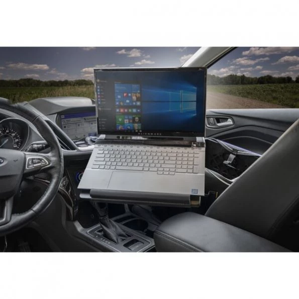 Milk Crate with Apron and Laptop Tray