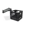 Autoexec Milk Crate with Laptop Tray and Power Inverter