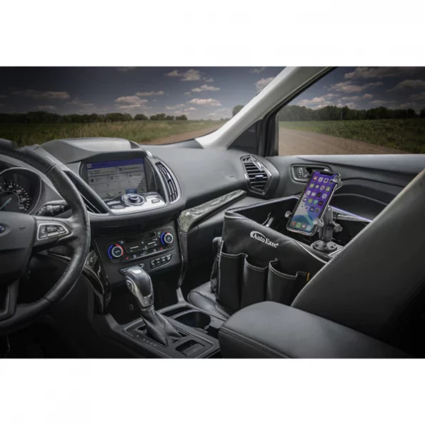 Milkcrate and Apron with Phone Mount