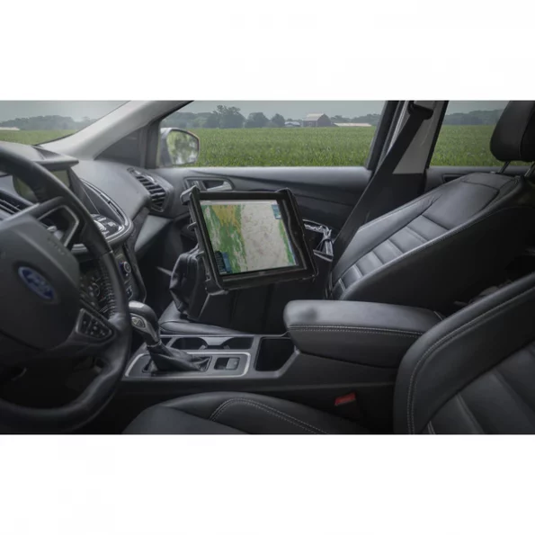 Milkcrate and Apron with Tablet Mount and Power Inverter