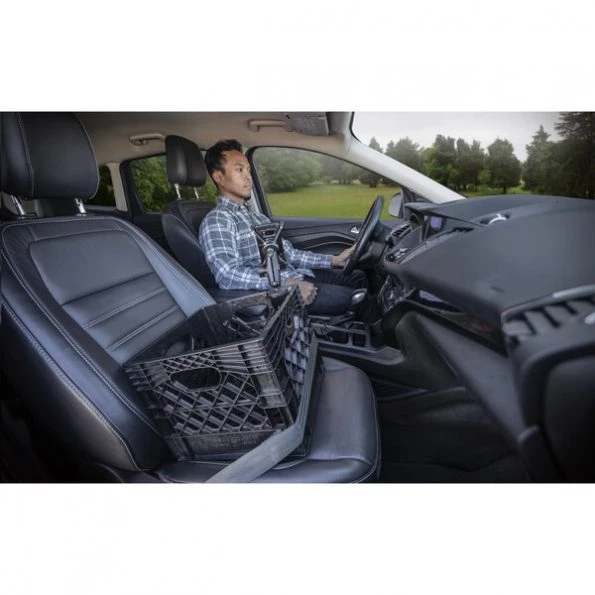 Milkcrate with Phone Mount