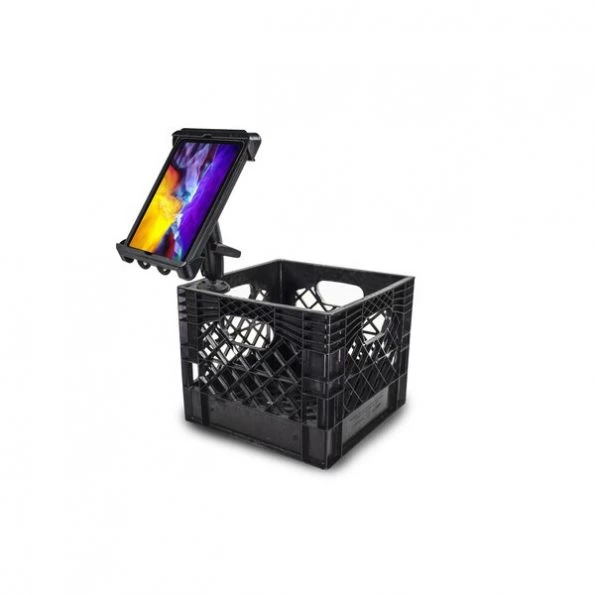 Milkcrate with Tablet Mount