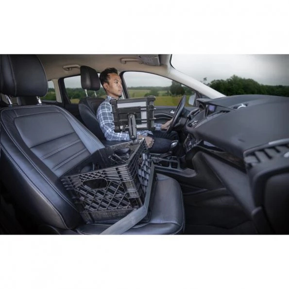 Milkcrate with Tablet Mount