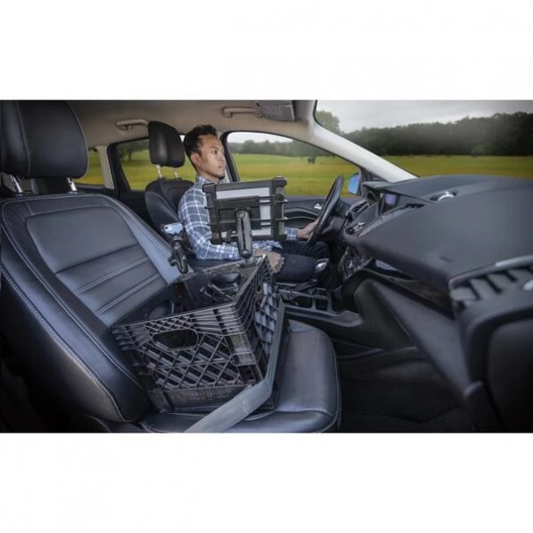 Milkcrate with Phone Mount and Tablet Mount