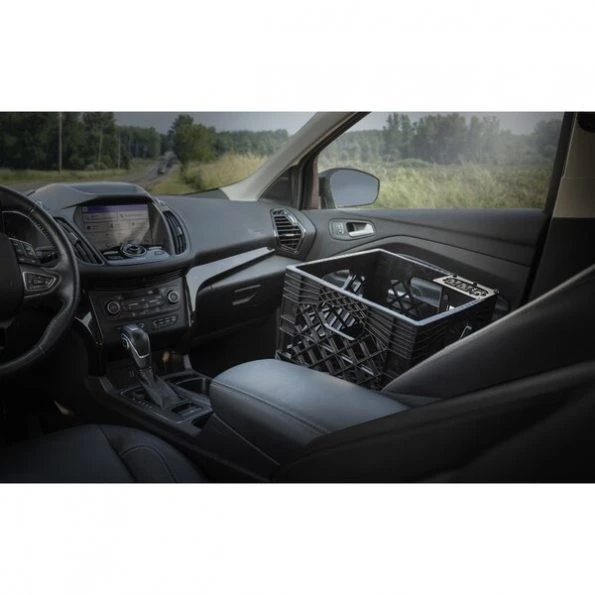 Milkcrate with Power Inverter