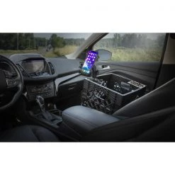 Milkcrate with Phone Mount and Power Inverter