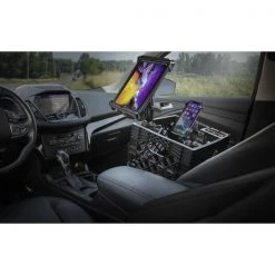 Milkcrate with Phone Mount Tablet Mount and Power Inverter