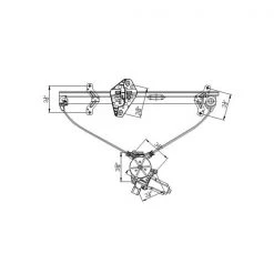 Tyc 660064 Power Window Motor And Regulator Assembly
