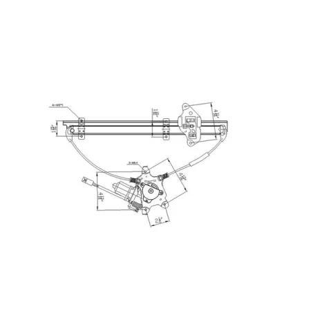 Tyc 660074 Power Window Motor And Regulator Assembly