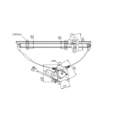 Tyc 660078 Power Window Motor And Regulator Assembly