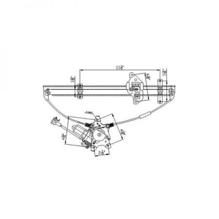 Tyc 660086 Power Window Motor And Regulator Assembly