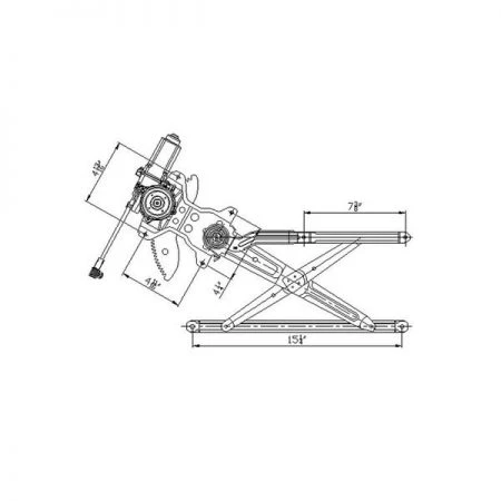 Tyc 660087 Power Window Motor And Regulator Assembly