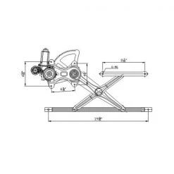 Tyc 660097 Power Window Motor And Regulator Assembly