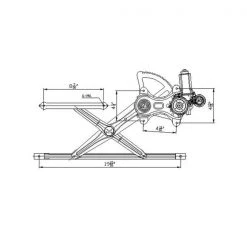 660098 Power Window Motor And Regulator Assembly