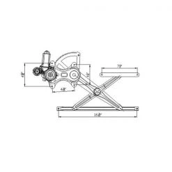 660099 Power Window Motor And Regulator Assembly
